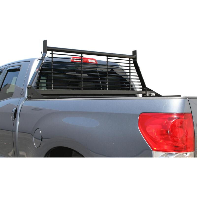 Westin 57-8025 - WES57-8025 - Westin 1999-2018 Chevrolet/Ford/GMC/Toyota Silverado/Sierra 1500/2500/3500 HD Headache Rack - Black - Shipped in Europe - Tuningsupply.com