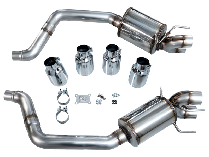 AWE Tuning 3015-42660 - AWE3015-42660 - AWE Tuning 05-07 C6 Chevrolet Corvette 6.0L Touring Edition Axle-Back Exhaust w/ Chrome Silver Tips - Shipped in Europe - Tuningsupply.com