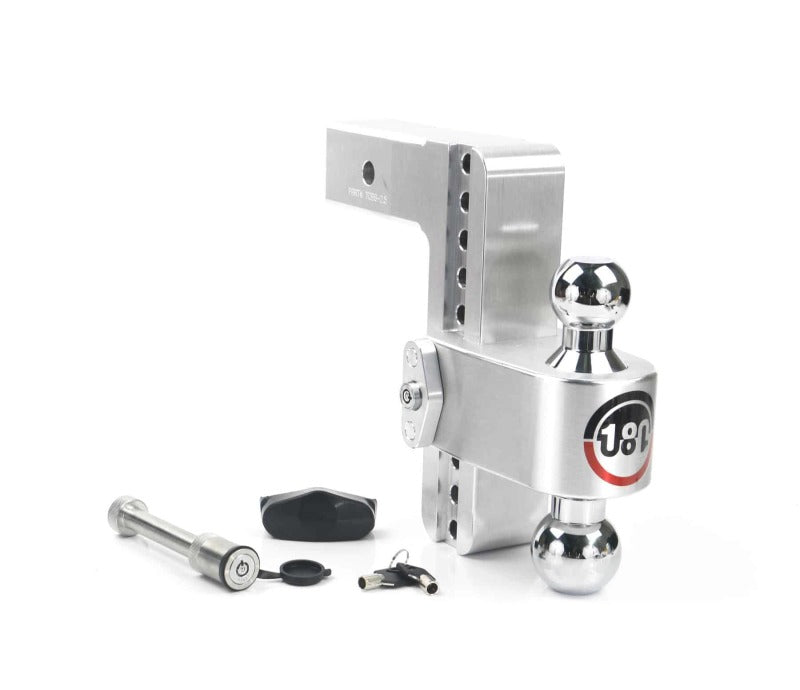 Weigh Safe CTB8-2.5-KA - WEICTB8-2.5-KA - Weigh Safe 180 Hitch 8in Drop Hitch & 2.5in Shank (10K/18.5K GTWR) w/WS05 - Aluminum - Shipped in Europe - Tuningsupply.com