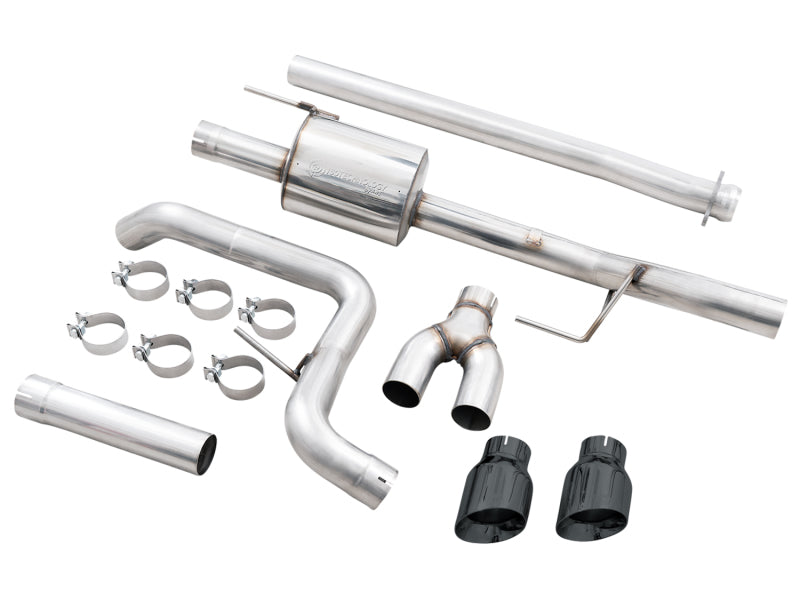 AWE Tuning 3015-23059 - AWE3015-23059 - AWE 21+ Ford F150 Dual Side Exit Cat-Back Exhaust - 4.5in Diamond Black Tips *For Stock Y-Pipe Only - Shipped in Europe - Tuningsupply.com