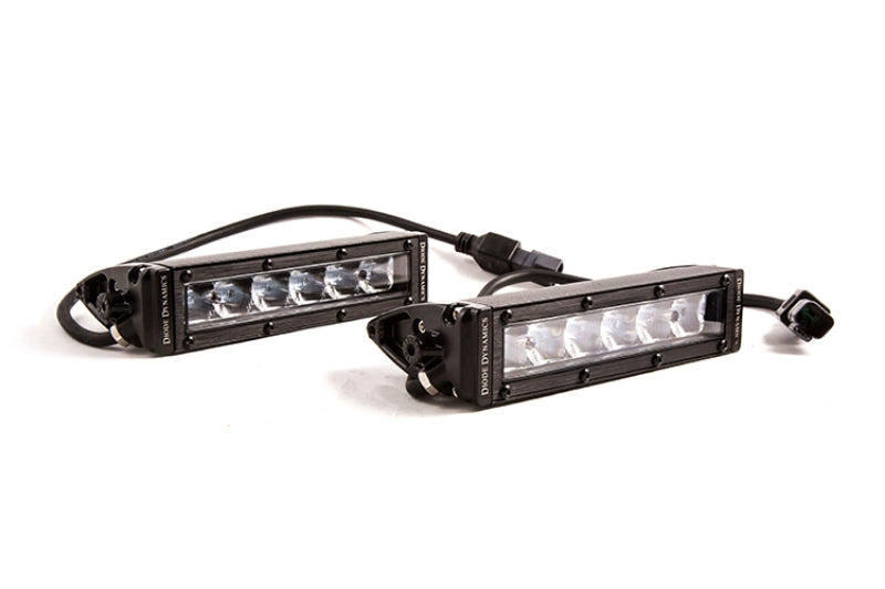 Diode Dynamics DD5022P - DIODD5022P - Diode Dynamics 6 In LED Light Bar Single Row Straight SS6 - White Wide Light Bar (Pair) - Shipped in Europe - Tuningsupply.com