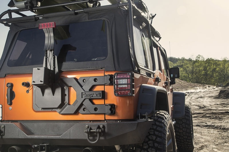 Rugged Ridge 11546.50 - RUG11546.50 - Rugged Ridge Spartacus HD Tire Carrier Kit 07-18 Jeep Wrangler - Shipped in Europe - Tuningsupply.com