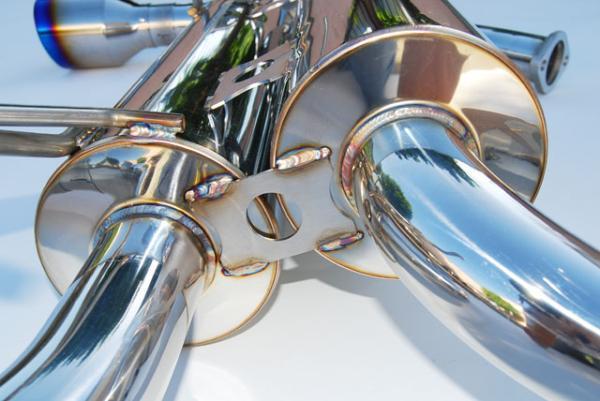 Invidia - INVHS09N7ZGID - Invidia 09+ 370Z Gemini Rolled Titanium Tip Cat-back Exhaust - Shipped in Europe - Tuningsupply.com