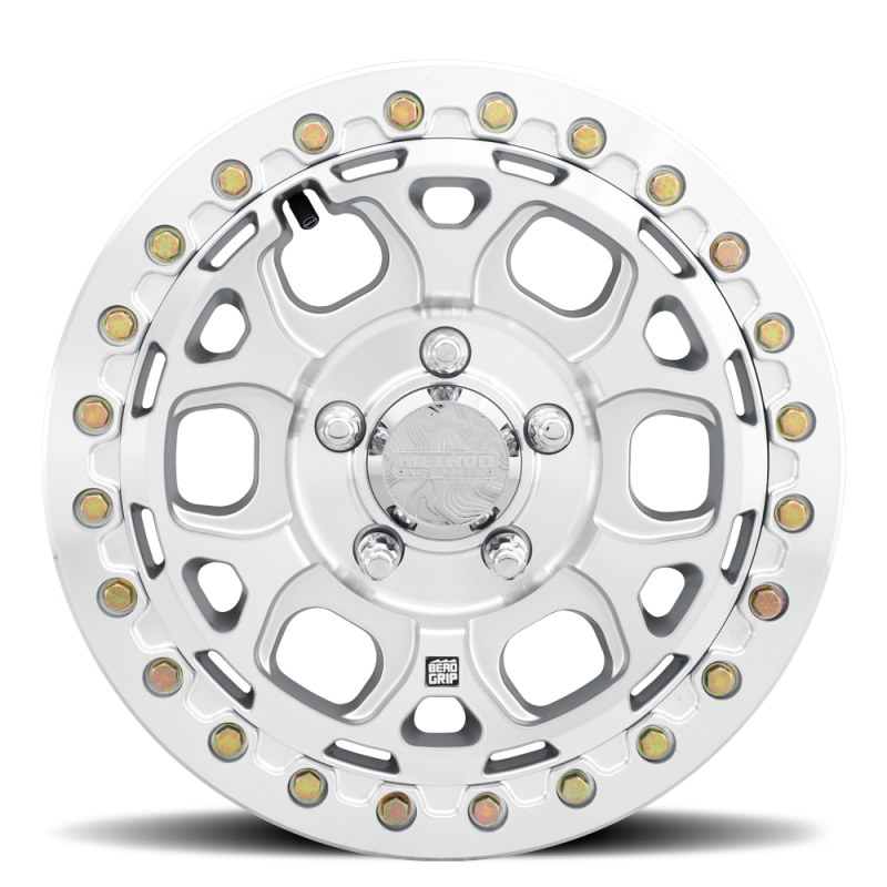 Method Wheels MR41657012361B - MRWMR41657012361B - Method MR416 Beadlock 15x7 / 5x4.5 / 55mm Offset / 68.00mm Bore - Machined Clear Coat Wheel - Shipped in Europe - Tuningsupply.com