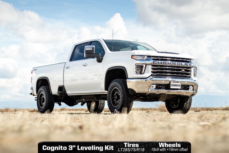 Cognito - COG510-P0931 - Cognito 20-24 Chevy/GMC Silv/Sierra 2500/3500 HD 2WD/4WD 3in Elite Leveling Kit w/ King 2.5 RR - Shipped in Europe - Tuningsupply.com