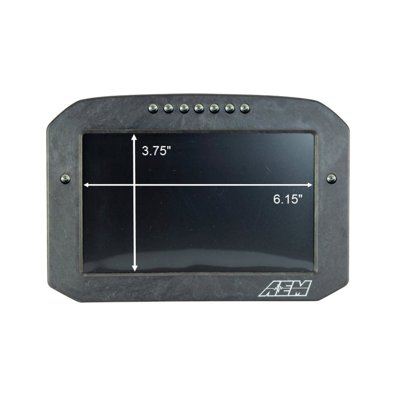 AEM 30-5702F - AEM30-5702F - AEM CD-7G Carbon Flush Digital Dash Display w/ Internal 20Hz GPS & Antenna - Shipped in Europe - Tuningsupply.com