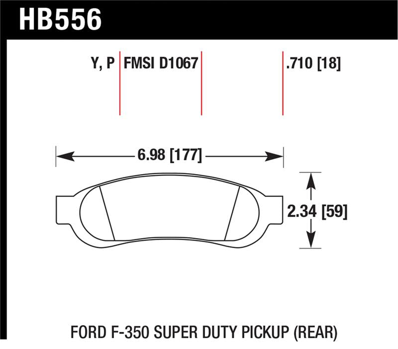 Hawk Performance HB556P.710 - HAWKHB556P.710 - Hawk Super Duty Street Brake Pads - Shipped in Europe - Tuningsupply.com