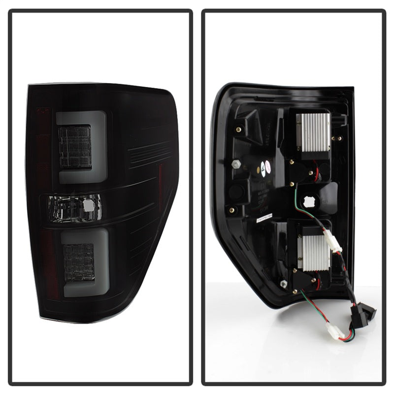 SPYDER 5084217 - SPY5084217 - Spyder 09-14 Ford F150 V2 Light Bar LED Tail Lights - Blk Smoke (ALT-YD-FF15009V2-LBLED-BSM) - Shipped in Europe - Tuningsupply.com