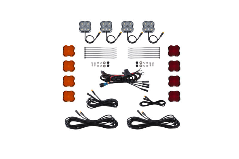 Diode Dynamics DD7738 - DIODD7738 - Diode Dynamics Single-Color Rock Light Installer Kit (4-pack) - Shipped in Europe - Tuningsupply.com