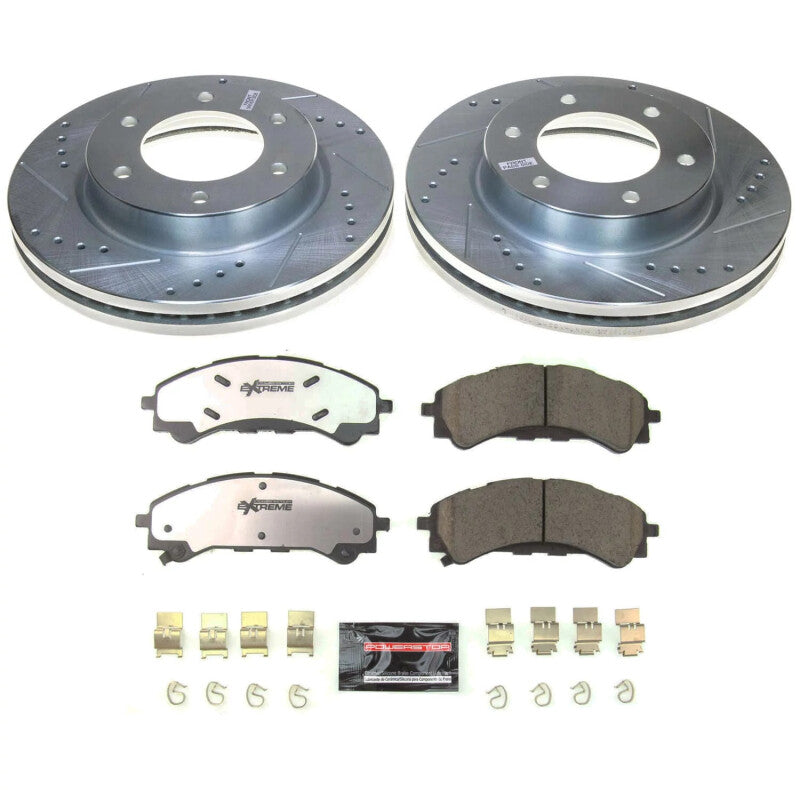 PowerStop K8413-36 - PSBK8413-36 - Power Stop 19-22 Ford Ranger Front Z36 Truck & Tow Brake Kit - Shipped in Europe - Tuningsupply.com