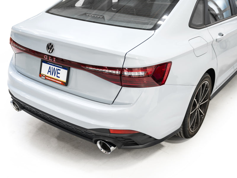 AWE Tuning 3020-32275 - AWE3020-32275 - AWE Tuning 22-25 Volkswagen Jetta GLI Track Edition Exhaust - Chrome Silver Tips - Shipped in Europe - Tuningsupply.com