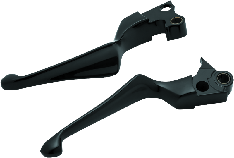 Kuryakyn 1847 - KUR1847 - Kuryakyn Boss Blades Lever Set 96-Up Cable Gloss Black - Shipped in Europe - Tuningsupply.com
