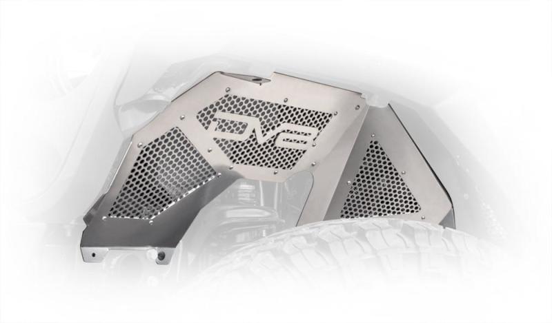 DV8 Offroad INFEND-03FB - DVEINFEND-03FB - DV8 Offroad 2018+ Jeep Wrangler JL Front Inner Fenders - Black - Shipped in Europe - Tuningsupply.com