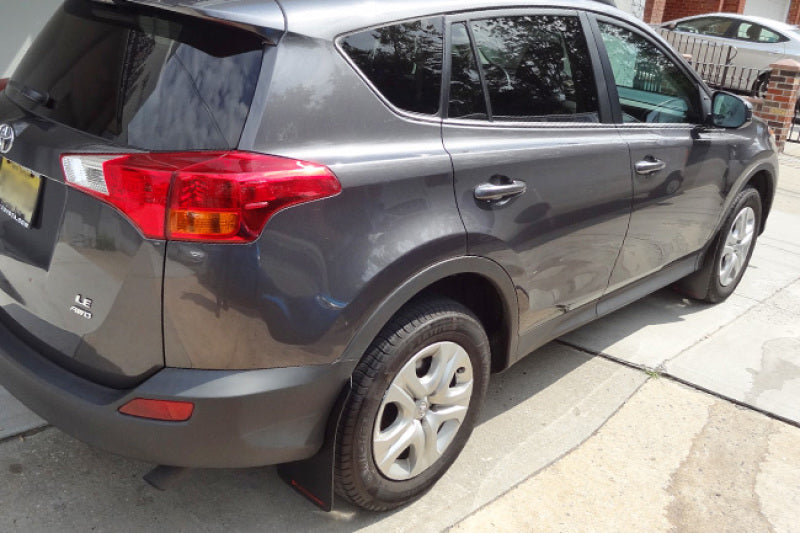 Rally Armor MF44-UR-BLK/GRY - RALMF44-UR-BLK/GRY - Rally Armor 16-18 Toyota RAV4 Black UR Mud Flap w/ Grey Logo - Shipped in Europe - Tuningsupply.com