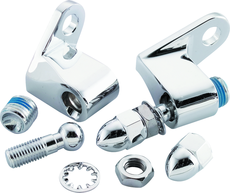 Bikers Choice 493217 - BKC493217 - Bikers Choice Chrome Front Turn Signal Mounting Kit Universal Custom - Shipped in Europe - Tuningsupply.com