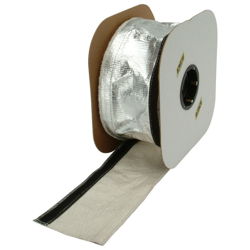 DEI 93487 - DEI93487 - DEI Heat Shroud 2-1/2in x 50ft Spool - Aluminized Sleeving-Hook and Loop Edge - Shipped in Europe - Tuningsupply.com