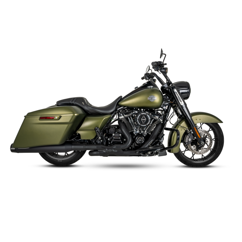 Vance and Hines 46793 - VAH46793 - Vance & Hines HD M8 Touring Blackbird 450 Slip-on Exhaust - Wrinkle Black - Shipped in Europe - Tuningsupply.com