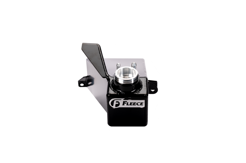 Fleece Performance FPE-CUMM-CLNT-TNK-1924 - FPEFPE-CUMM-CLNT-TNK-1924 - Fleece Performance 19-24 Ram 2500-3500 Cummins 6.7L Aluminum Replacement Coolant Tank (Black) - Shipped in Europe - Tuningsupply.com