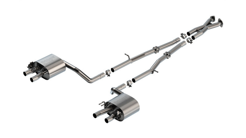Borla 140936 - BOR140936 - Borla 22-23 Kia Stinger 3.3L V6 Turbo 2.25in Pipe Dia Dual Split Rear Exit S-Type Cat-Back Exhaust - Shipped in Europe - Tuningsupply.com
