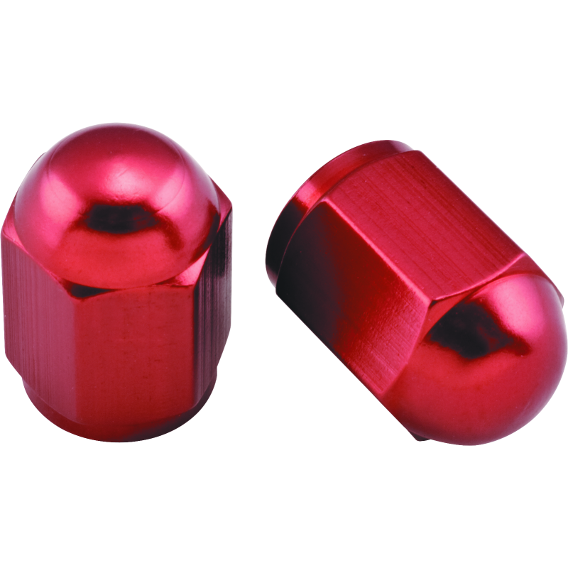 BikeMaster 151689 - BKM151689 - BikeMaster Valve Caps Aluminum (6 Pair) - Red - Shipped in Europe - Tuningsupply.com