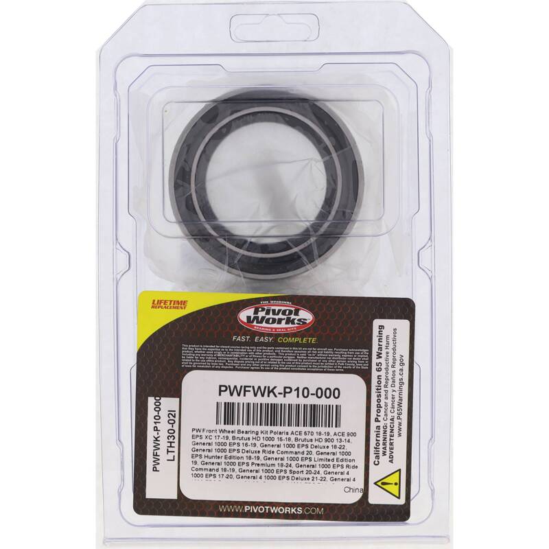 Pivot Works - PIVPWFWK-P10-000 - Pivot Works 11-13 Polaris Sportsman 550 Front Wheel Bearing Kit - Shipped in Europe - Tuningsupply.com