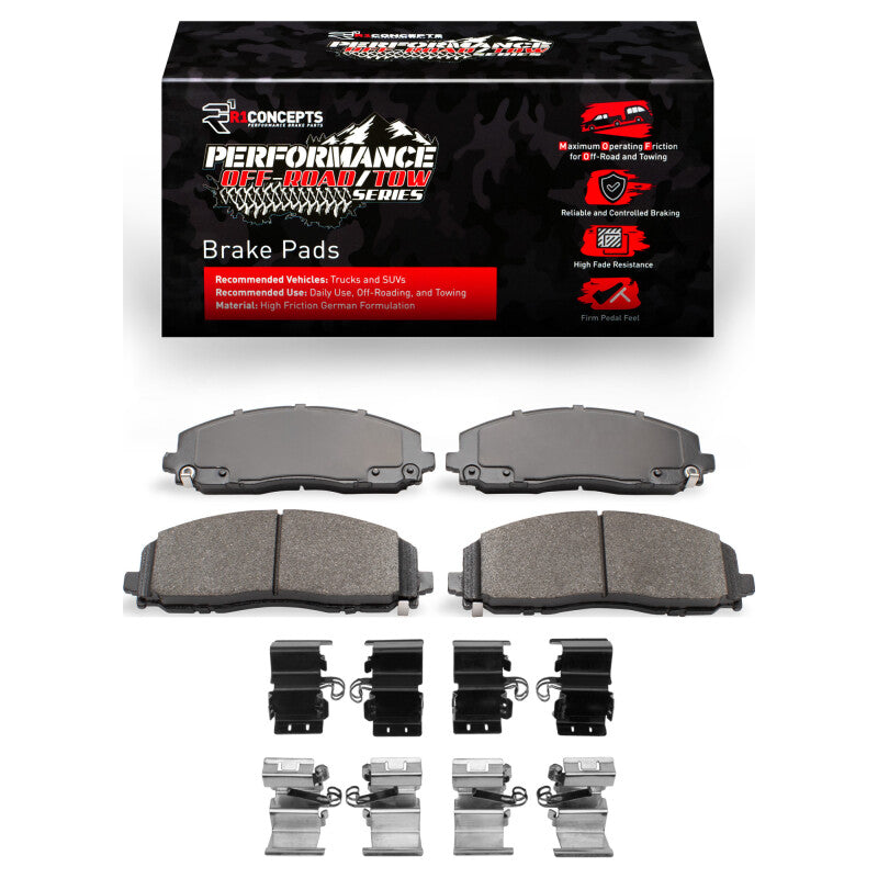 R1 Concepts 2400-1589-01 - RNC2400-1589-01 - R1 2012-2025 Chrysler Town & Country Front Performance Off-Road/Tow Brake Pads & Hardware Kit - Shipped in Europe - Tuningsupply.com