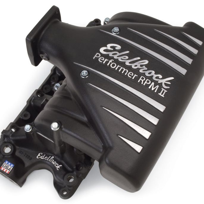 Edelbrock 71233 - EDE71233 - Edelbrock Intake Manifold Ford Mustang 5 0L Performer RPM II Manifold Black Finish - Shipped in Europe - Tuningsupply.com