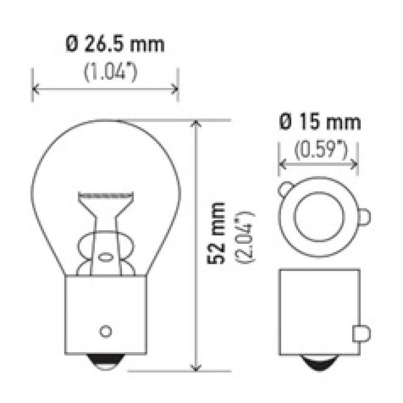 Hella LA9507 - HELLA9507 - Hella Bulb 9507 24V 21W BAU15s S8 AMBER - Shipped in Europe - Tuningsupply.com