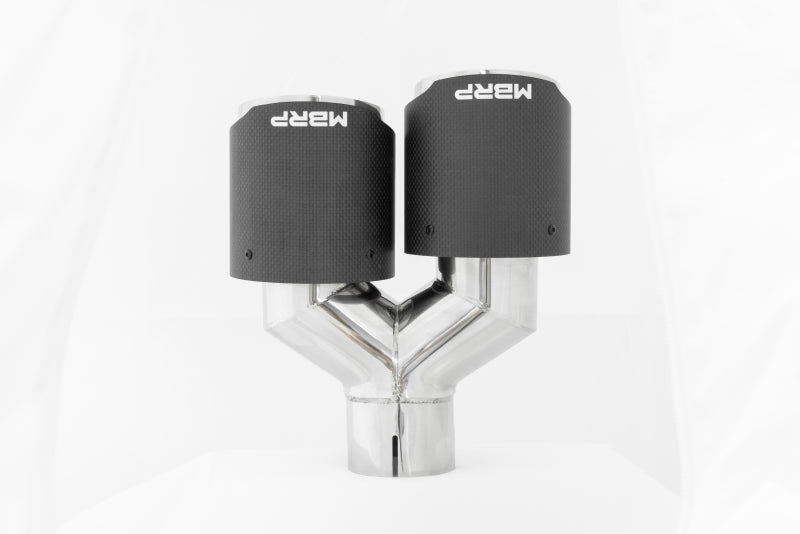 MBRP PT5177CF - MBRPT5177CF - MBRP Universal Carbon Fiber Dual Tip 4in OD/2.5in Inlet - Shipped in Europe - Tuningsupply.com