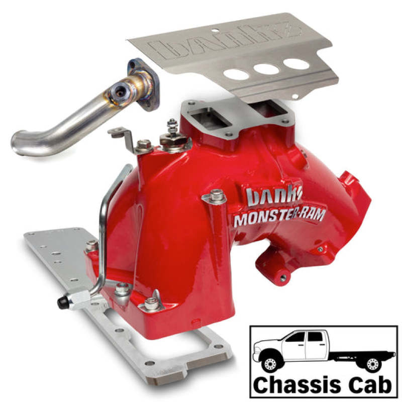 Banks Power 42804-R - GBE42804-R - Banks Power 13-18 Dodge RAM 6.7L Monster-Ram Intake System W/Fuel Line-Chassis Cab Red - Shipped in Europe - Tuningsupply.com