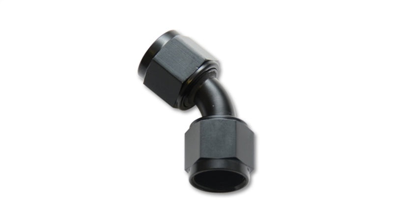 Vibrant 10712 - VIB10712 - Vibrant -6AN X -6AN Female Flare Swivel 45 Deg Fitting ( AN To AN ) -Anodized Black Only - Shipped in Europe - Tuningsupply.com