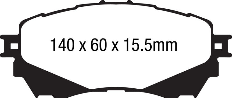 EBC - EBCDP22170 - EBC 14+ Mazda 6 2.5 Greenstuff Front Brake Pads - Shipped in Europe - Tuningsupply.com