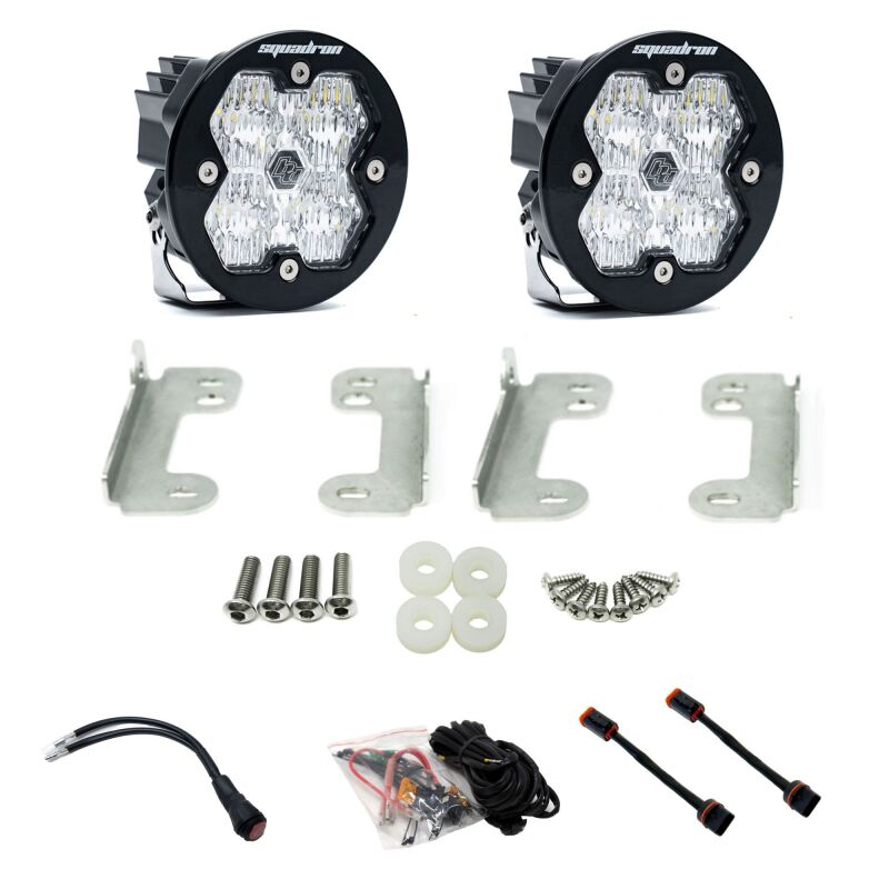 Baja Designs 440049 - BAJ440049 - Baja Designs 18-25 JL/JT / 20-25 Gladiator Squadron-R Sport 2.0 Fog Kit OE Sahara Bumper (WC) -Clear - Shipped in Europe - Tuningsupply.com