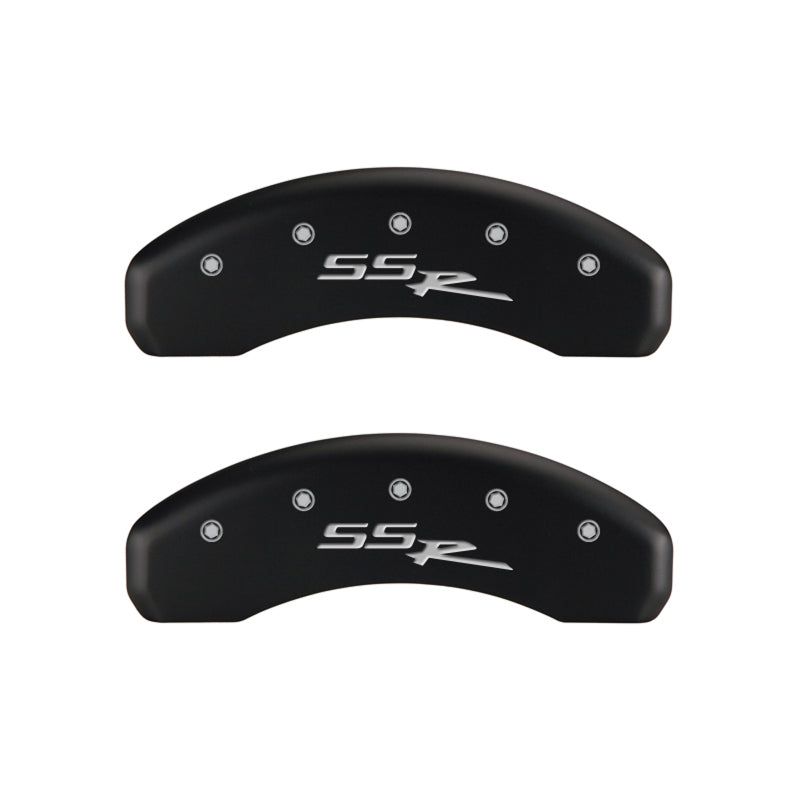 MGP 14031SSSRRD - MGP14031SSSRRD - MGP 4 Caliper Covers Engraved Front & Rear SSR Red finish silver ch - Shipped in Europe - Tuningsupply.com