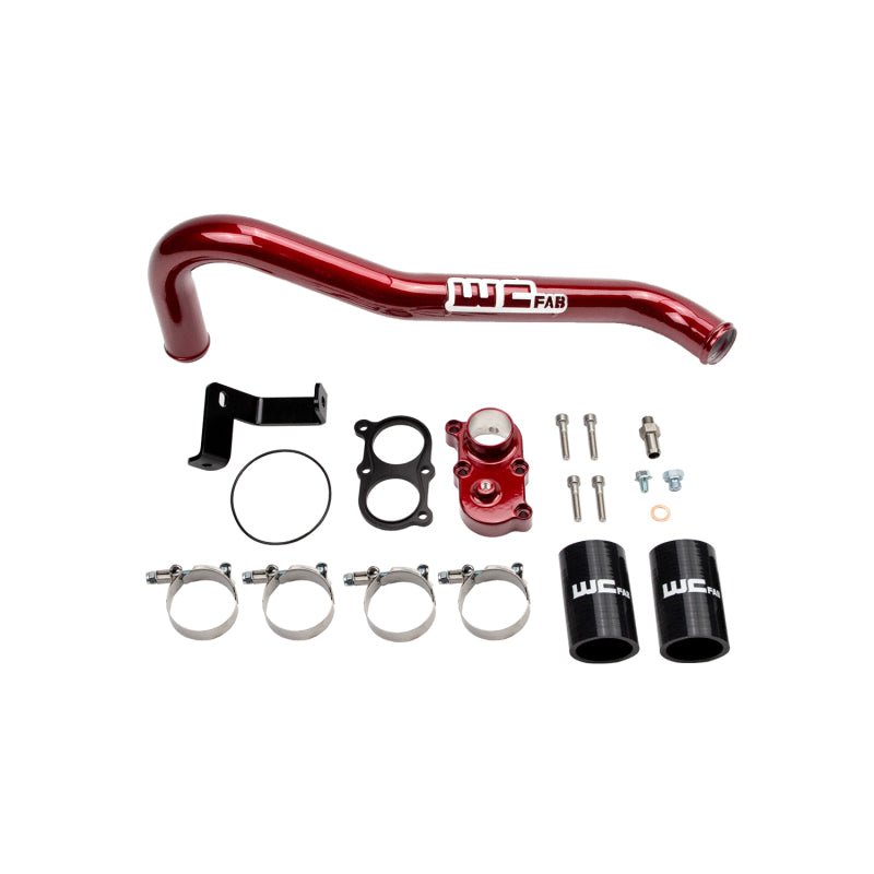 Wehrli WCF100420-RED - WCFWCF100420-RED - Wehrli 06-10 Duramax LBZ/LMM Thermostat Housing Kit - WCFab Red - Shipped in Europe - Tuningsupply.com