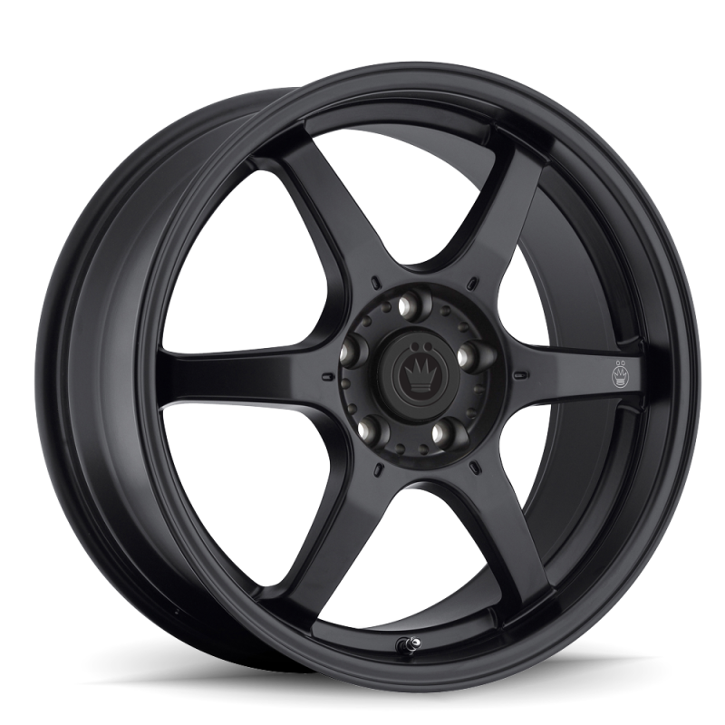 Konig BC56100385 - KNGBC56100385 - Konig Backbone 15x6.5 4x100 ET38 Matte Black Milling Logo on Spoke - Shipped in Europe - Tuningsupply.com