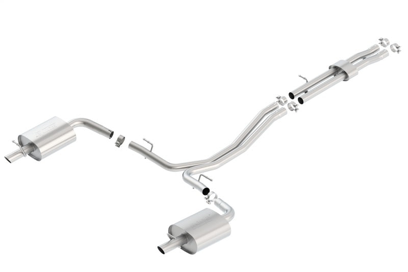 Borla 140659 - BOR140659 - Borla 2016 Ford Explorer 3.5L EcoBoost Dual Split Rear Ext SS S-Type CB Exht (No Tips) - Shipped in Europe - Tuningsupply.com