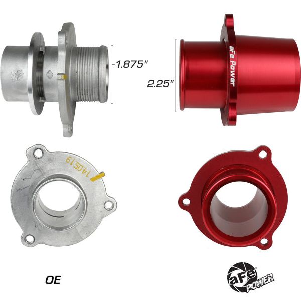 aFe 46-20417-R - AFE46-20417-R - aFe 15-19 VW GTI Turbocharger Inlet Pipe - Red - Shipped in Europe - Tuningsupply.com