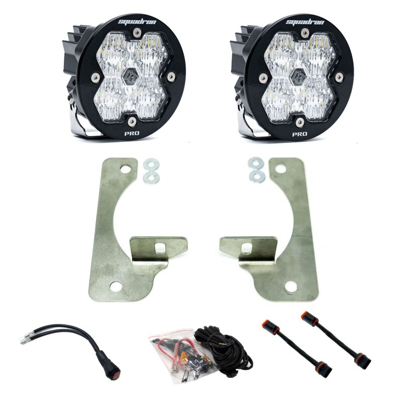 Baja Designs 440048 - BAJ440048 - Baja Designs 18-25 JL/JT / 20-25 Gladiator Squadron-R Sport 2.0 Fog Kit OE Rubicon Bumper (WC)-Clear - Shipped in Europe - Tuningsupply.com