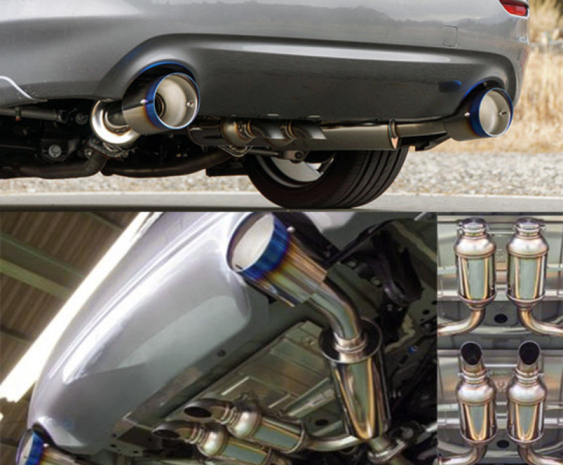 HKS 32009-BN005 - HKS32009-BN005 - HKS Q50 VQ37 Dual Hi-Power Titanium Tip Catback Exhaust - Shipped in Europe - Tuningsupply.com