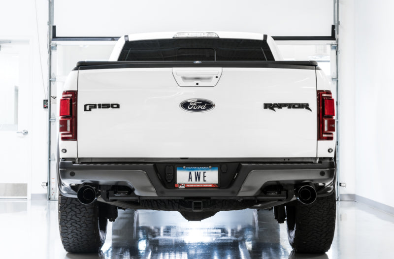 AWE Tuning 3015-33106 - AWE3015-33106 - AWE Tuning 2017+ Ford Raptor 0 FG Performance Exhaust System - w/ Diamond Black Tips - Shipped in Europe - Tuningsupply.com