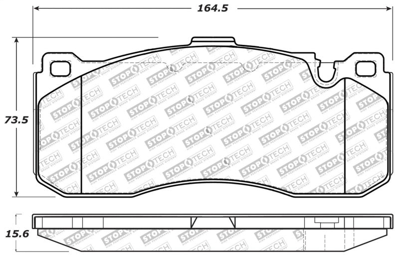 Stoptech 309.13710 - STO309.13710 - StopTech Performance 08-09 BMW 128i/135i Coupe Front Brake Pads - Shipped in Europe - Tuningsupply.com