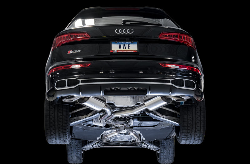 AWE Tuning 3015-31016 - AWE3015-31016 - AWE Tuning Audi B9 SQ5 Resonated Touring Edition Cat-Back Exhaust - No Tips (Turn Downs) - Shipped in Europe - Tuningsupply.com
