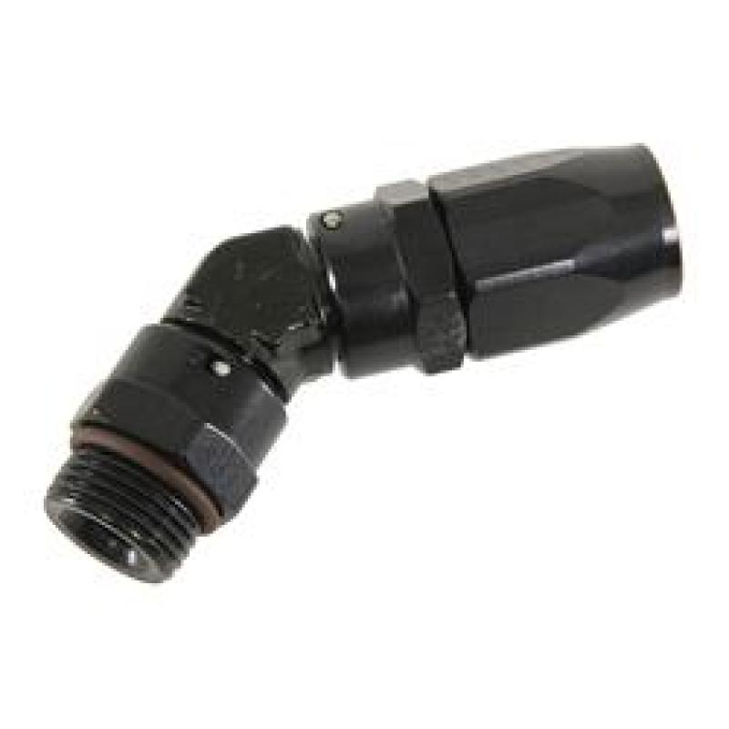 Fragola 184568-BL - FRA184568-BL - Fragola -6AN x 45 Degree x 3/4-16 (8) Hose End - Black - Shipped in Europe - Tuningsupply.com