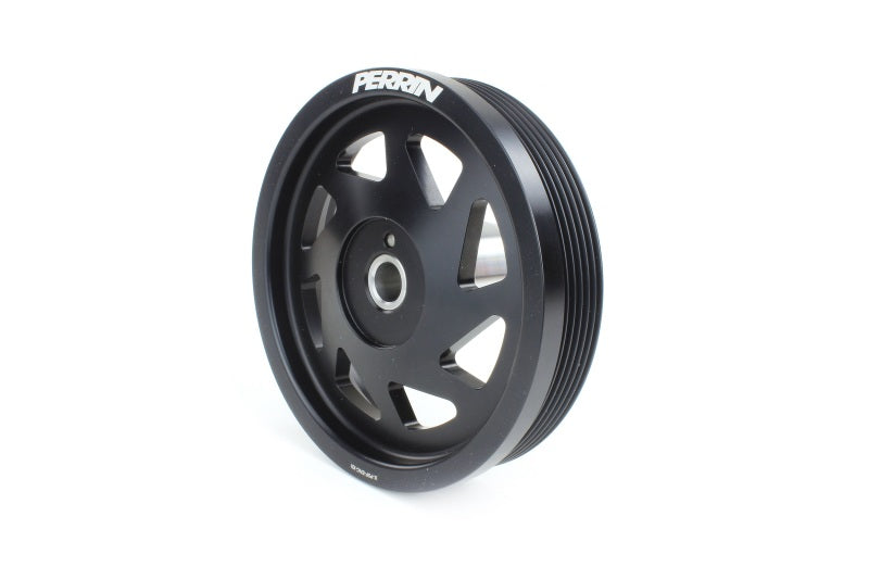 Perrin Performance PSP-ENG-104BK - PERPSP-ENG-104BK - PERRIN 19-21 Subaru WRX / 16-18 Forester / 15-19 Legacy Lightweight Crank Pulley - Black - Shipped in Europe - Tuningsupply.com