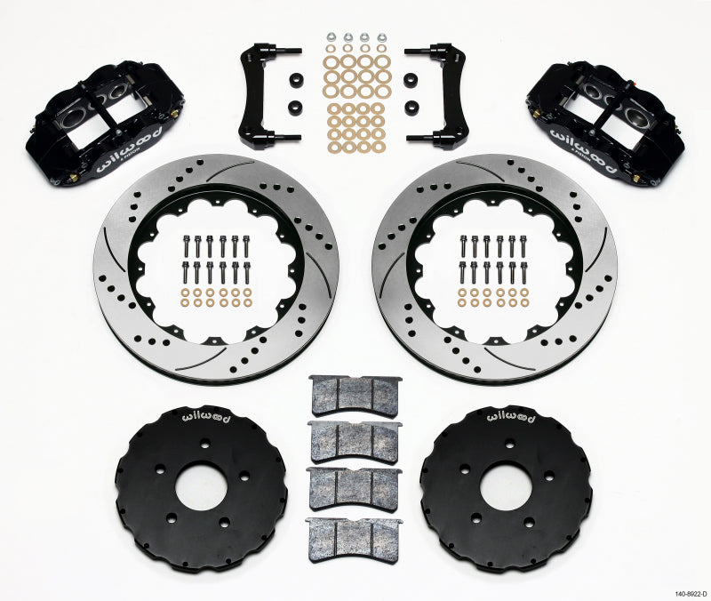 Wilwood 140-8922-D - WIL140-8922-D - Wilwood Narrow Superlite 6R Front Hat Kit 14.00in Drilled 2005-up Corvette C6 - Shipped in Europe - Tuningsupply.com