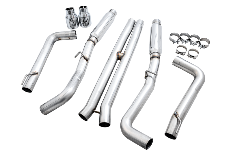 AWE Tuning 3015-32112 - AWE3015-32112 - AWE Tuning 2015+ Dodge Charger 6.4L/6.2L Supercharged Track Edition Exhaust - Chrome Silver Tips - Shipped in Europe - Tuningsupply.com