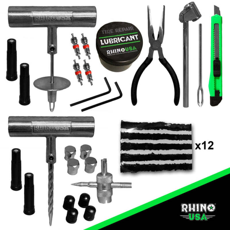 Rhino USA RNO-TIRE-REPAIR-KIT - RSARNO-TIRE-REPAIR-KIT - Rhino USA Tire Repair Plug Kit, 86 Pieces - Shipped in Europe - Tuningsupply.com