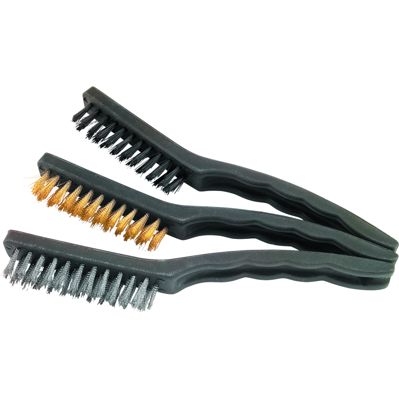 BikeMaster 151538 - BKM151538 - BikeMaster 3-pc Nylon/Wire Brush Set - Shipped in Europe - Tuningsupply.com