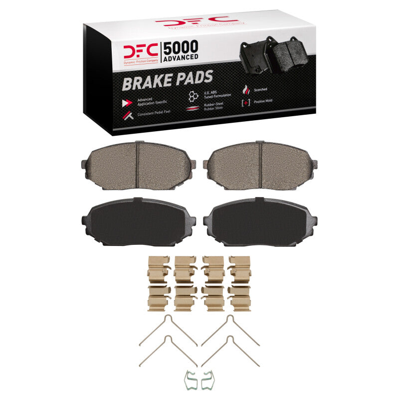 DFC 1551-0525-01 - DFC1551-0525-01 - DFC 90-97 Mazda Miata (NA) Front 5000 Advanced Semi Metallic Brake Pads and Hardware Kit - Shipped in Europe - Tuningsupply.com